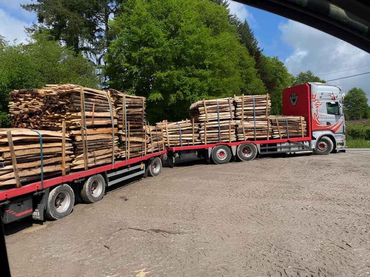 Production et vente de piquets de clôture en bois de châtaigner